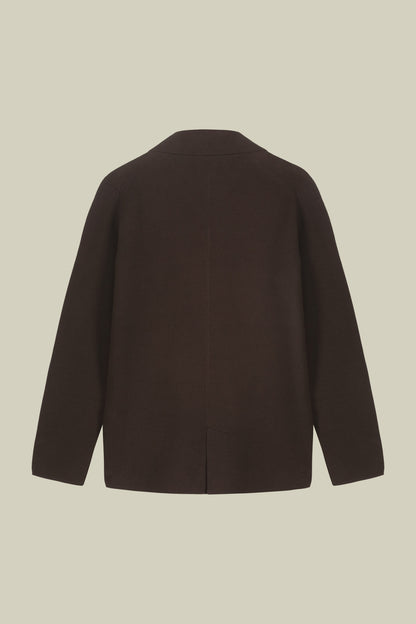Men's single-breasted cardigan in 100% cotton Milano Point knit regular fit
