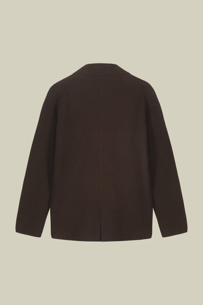 Men's single-breasted cardigan in 100% cotton Milano Point knit regular fit