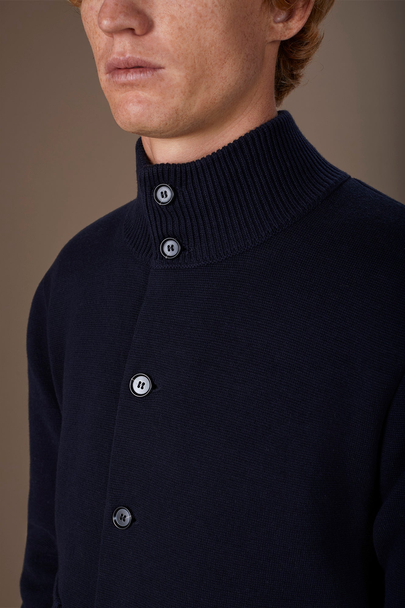 Men's regular fit 100% cotton Milano Point knit jacket