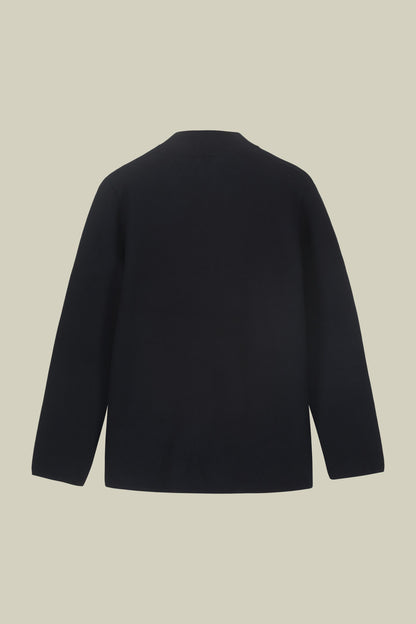 Men's Milano Point knit jacket with Korean collar in 100% cotton regular fit