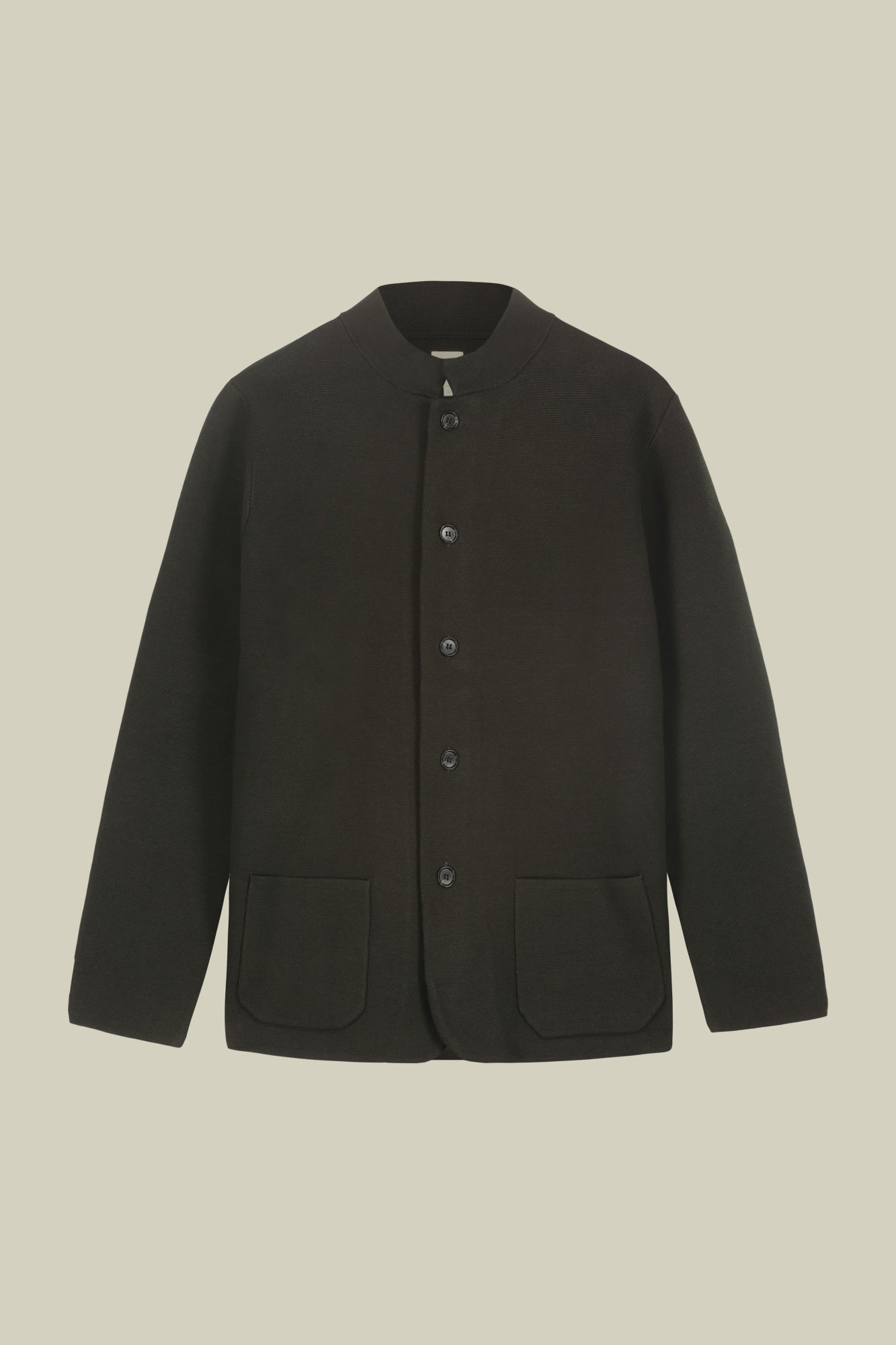Men's Milano Point knit jacket with Korean collar in 100% cotton regular fit