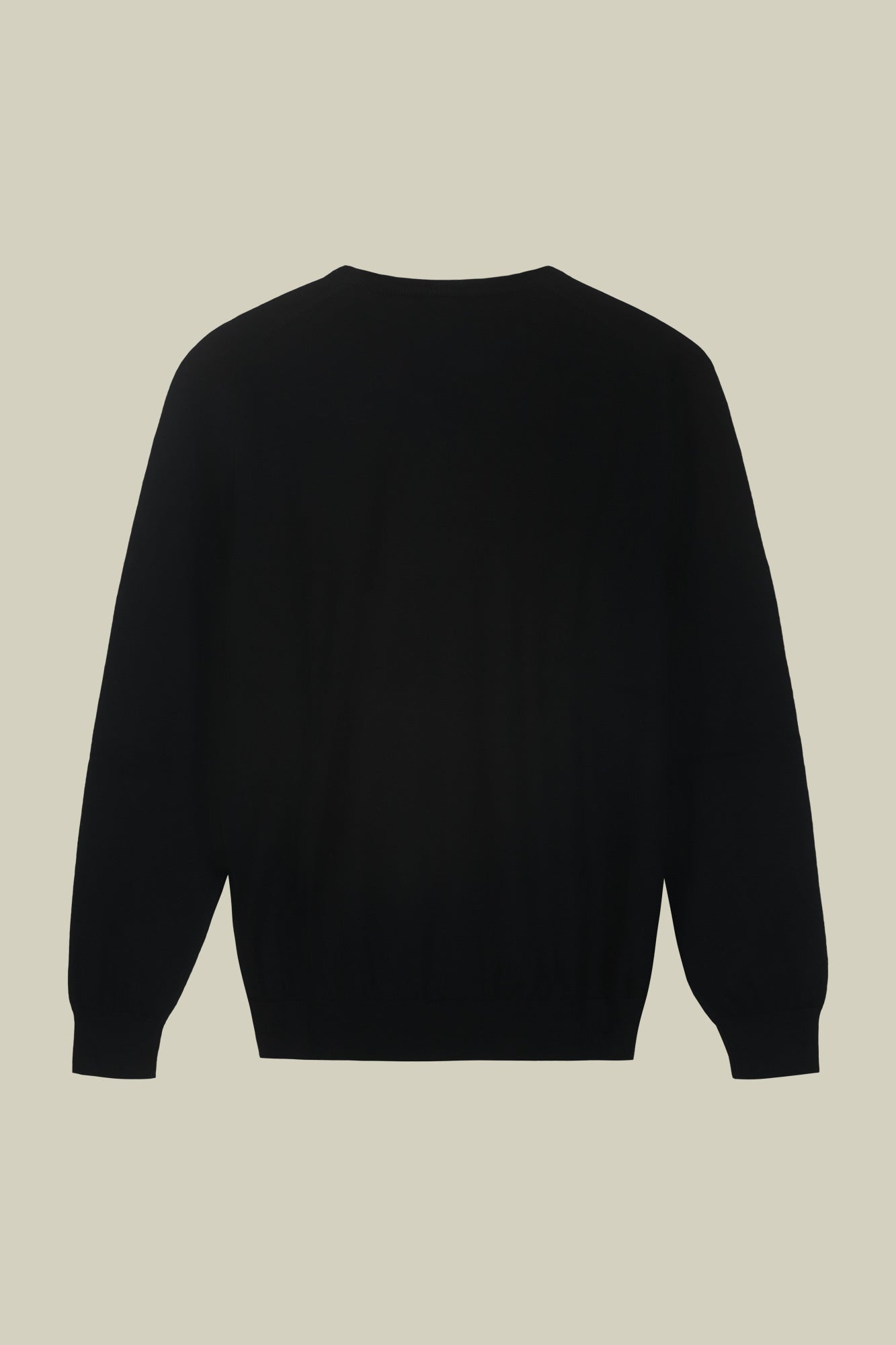 Men's regular fit crew neck jumper in 100% extra fine merino wool