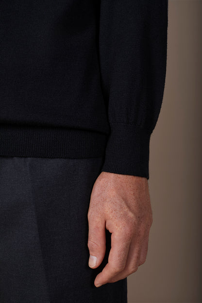 Men's 100% merino wool turtleneck jumper regular fit