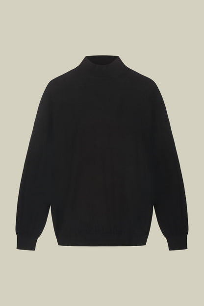 Men's 100% merino wool turtleneck jumper