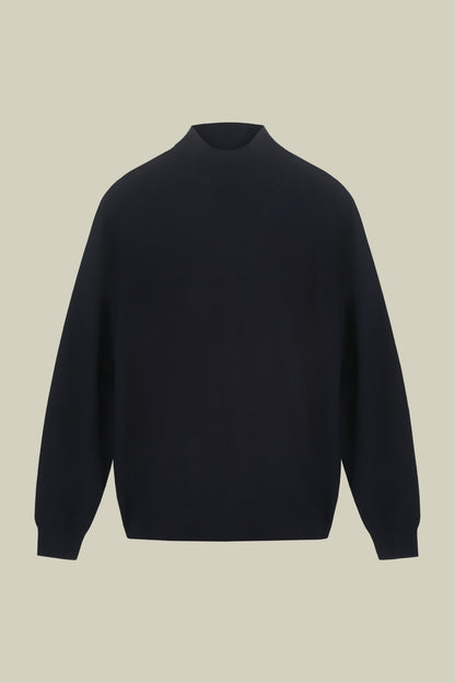 Men's 100% merino wool turtleneck jumper