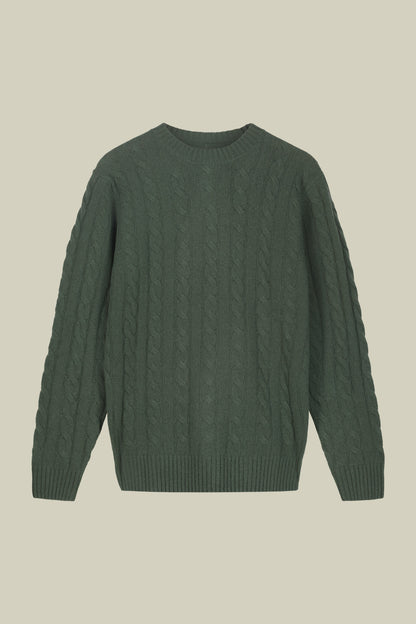 Men's lambswool crew neck jumper in a regular fit