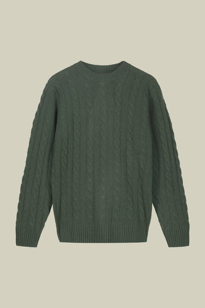 Men's lambswool crew neck jumper in a regular fit
