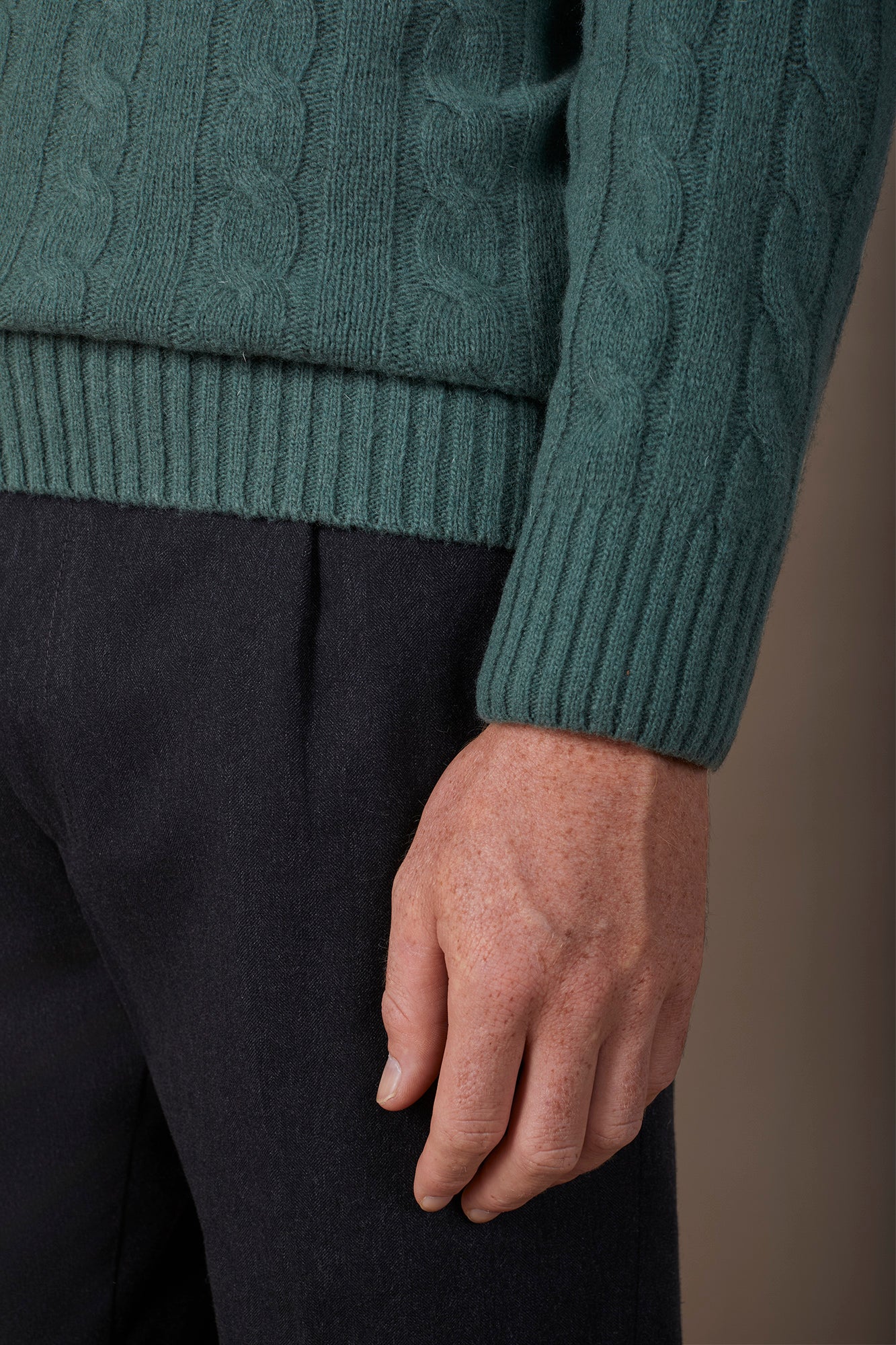 Men's lambswool crew neck jumper in a regular fit