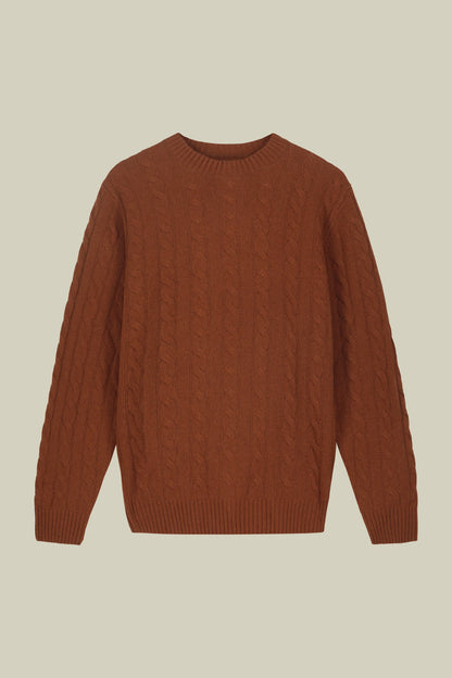 Men's lambswool crew neck jumper in a regular fit