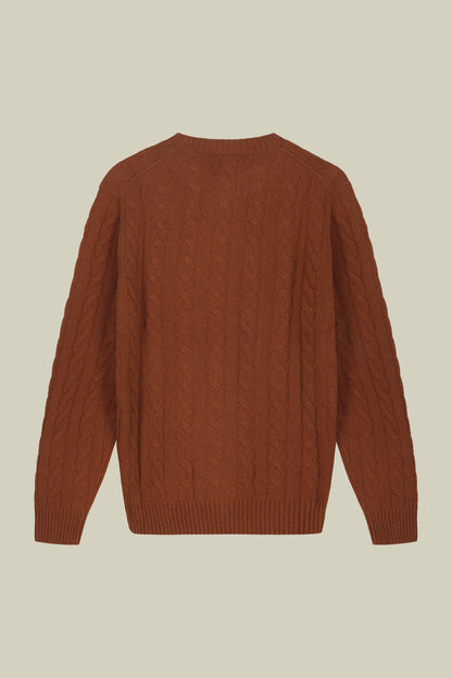 Men's lambswool crew neck jumper in a regular fit