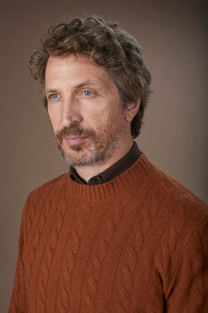 Men's lambswool crew neck jumper in a regular fit