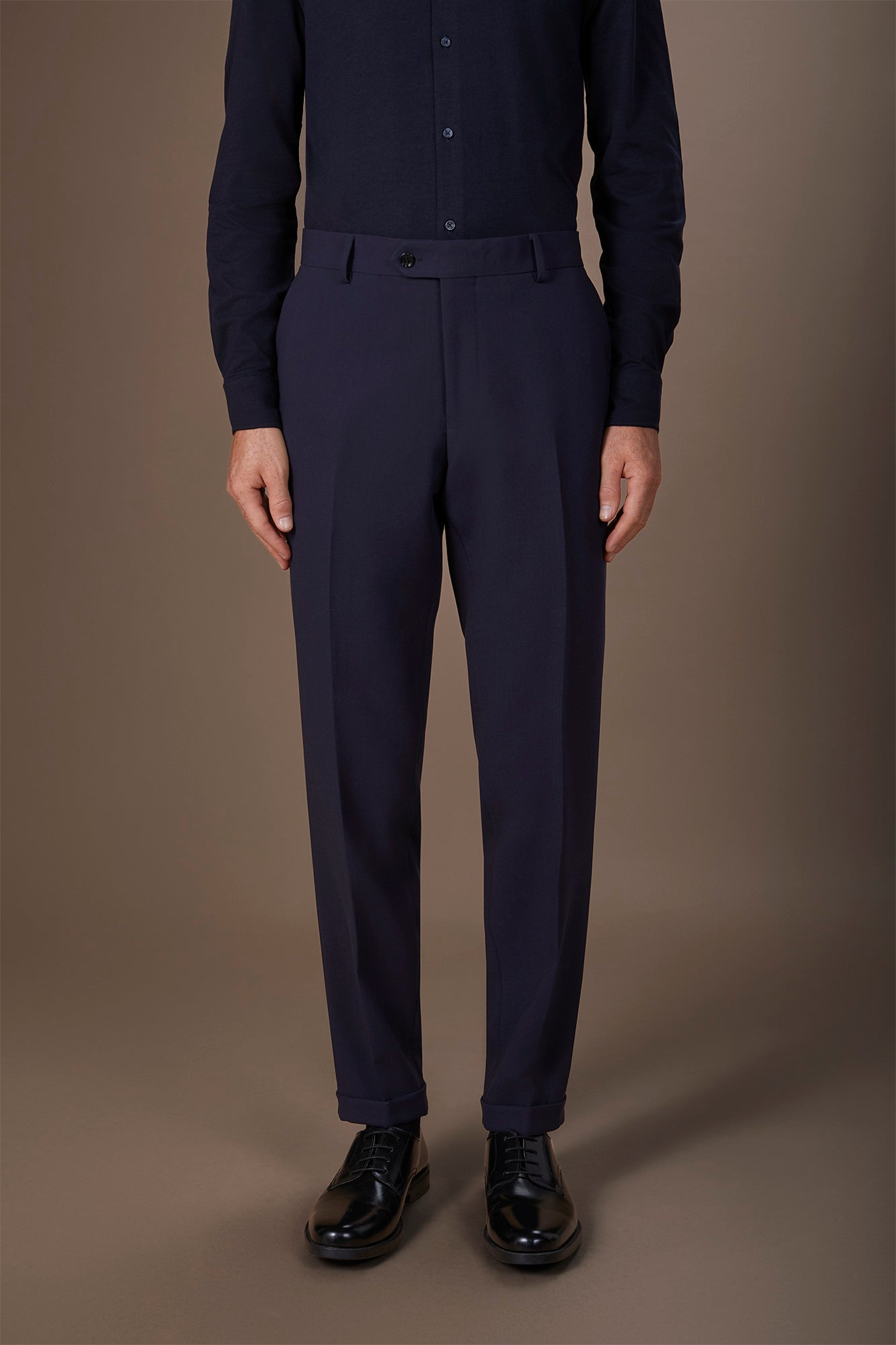 Men's regular fit jersey trousers