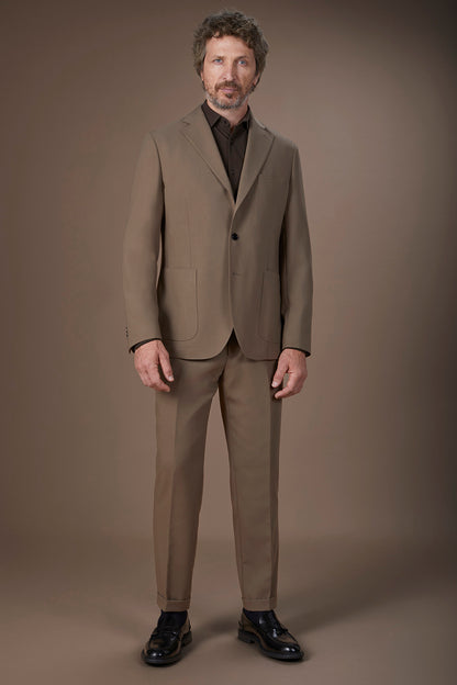 Men's regular fit jersey trousers
