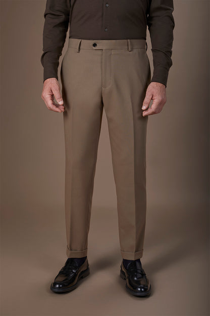 Men's regular fit jersey trousers