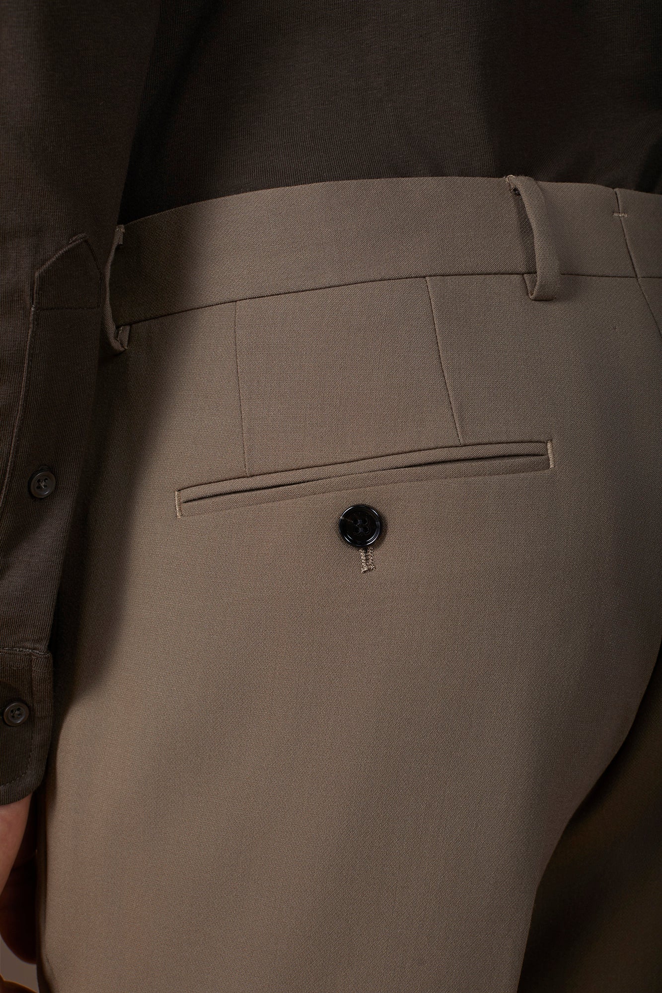 Men's regular fit jersey trousers