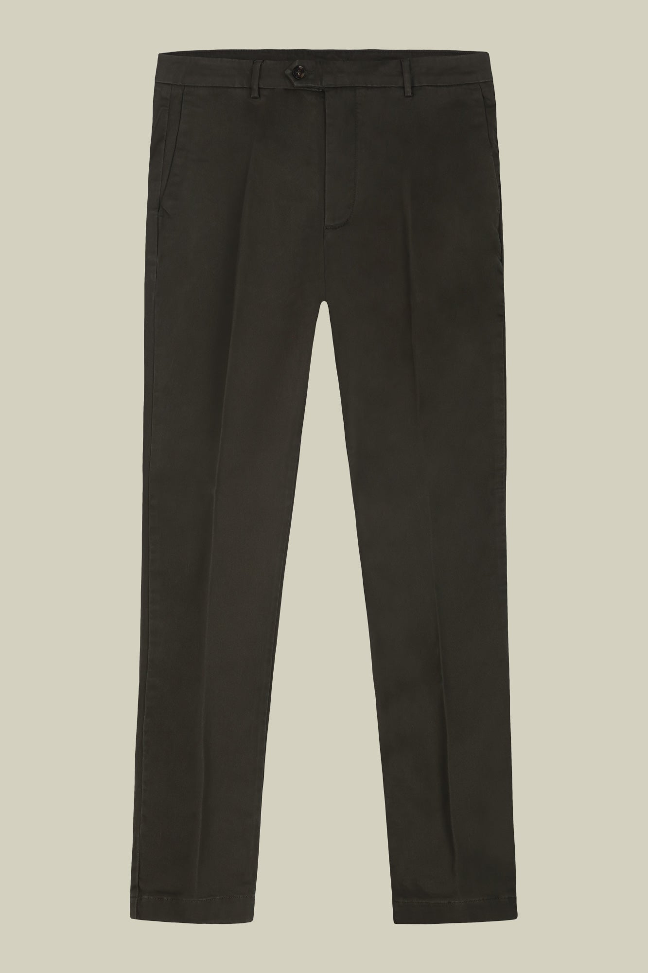 Classic men's chinos in regular fit with stretch twill construction