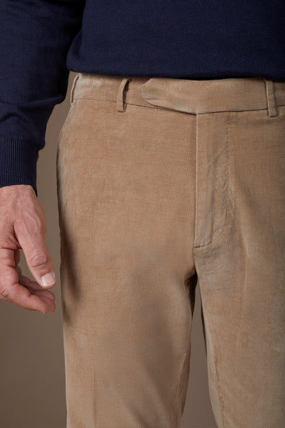 Men's classic trousers in 1000-line velvet regular fit