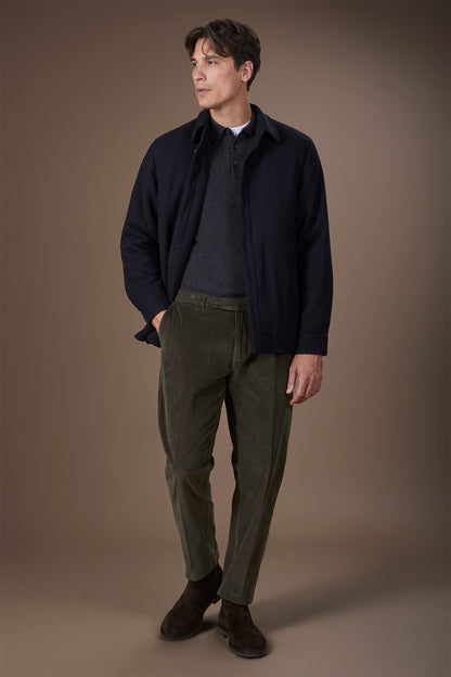 Men's classic trousers in 1000-line velvet regular fit