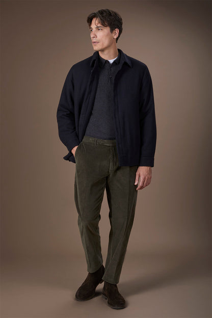 Men's classic trousers in 1000-line velvet regular fit