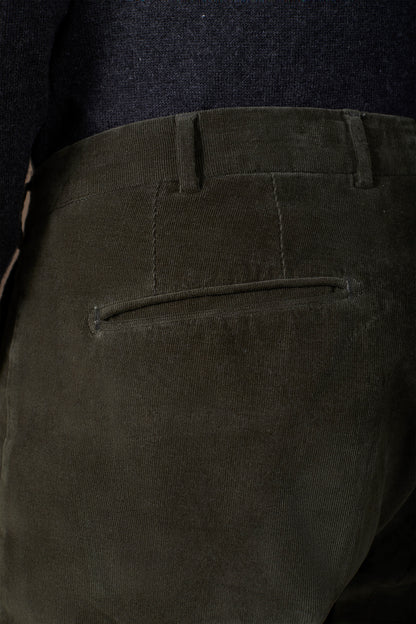 Men's classic trousers in 1000-line velvet regular fit