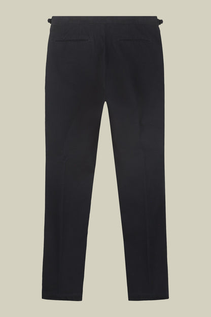 Men's heavy canvas trousers with double pinces and comfort fit