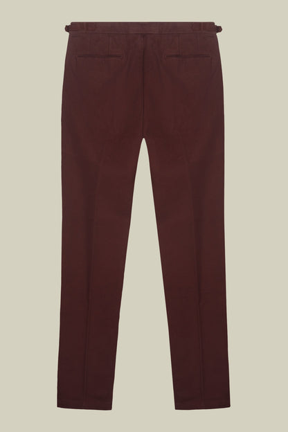 Men's heavy canvas trousers with double pinces and comfort fit
