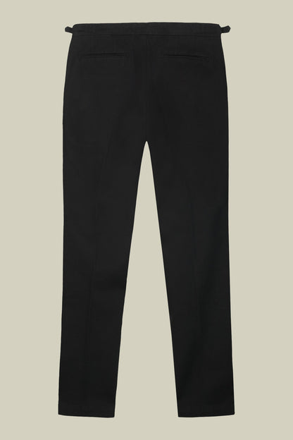 Men's heavy canvas trousers with double pinces and comfort fit