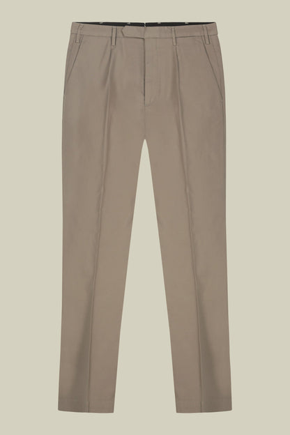 Classic regular fit twill trousers for men