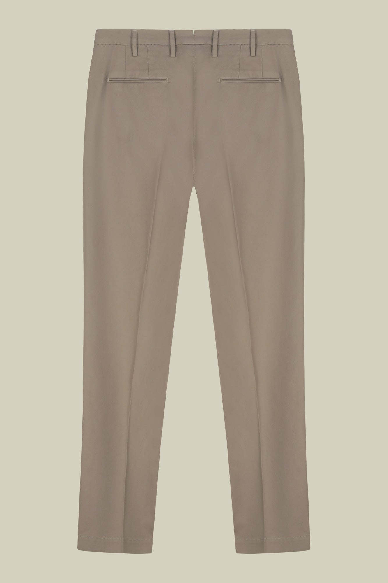 Classic regular fit twill trousers for men