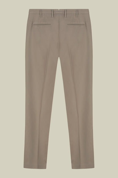 Classic regular fit twill trousers for men