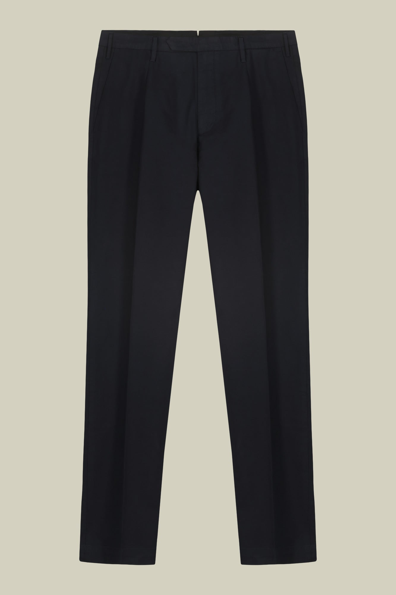 Classic regular fit twill trousers for men