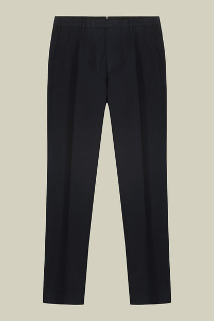 Classic regular fit twill trousers for men