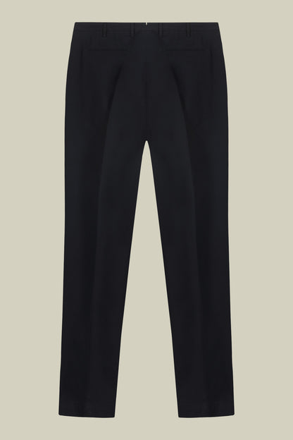 Classic regular fit twill trousers for men