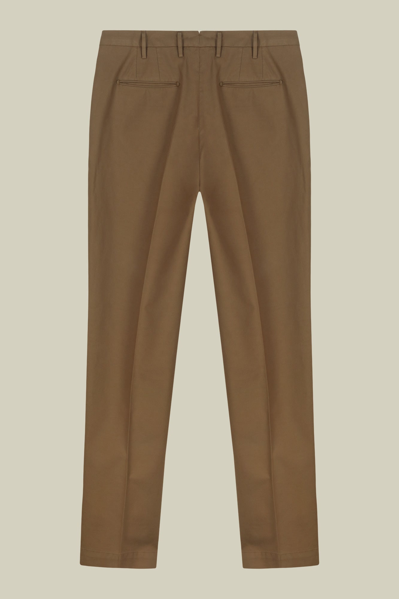 Classic regular fit twill trousers for men
