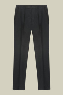 Classic regular fit men's trousers in melange twill
