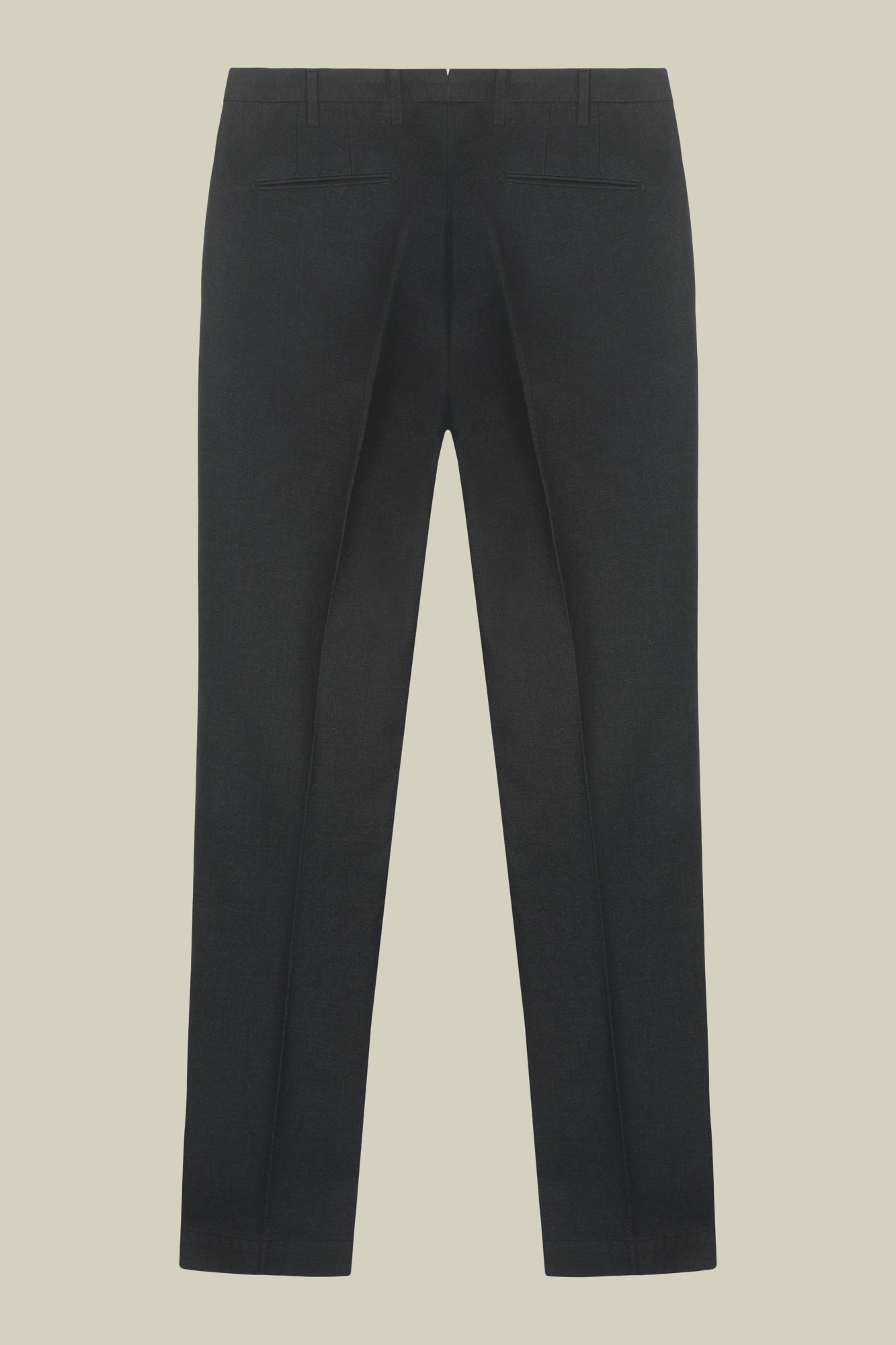 Classic regular fit men's trousers in melange twill