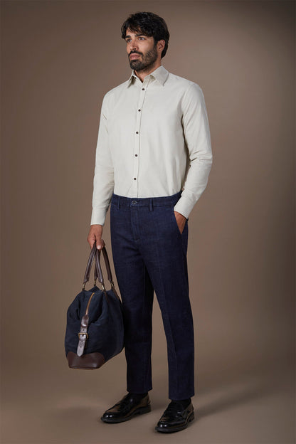 Men's regular fit denim trousers