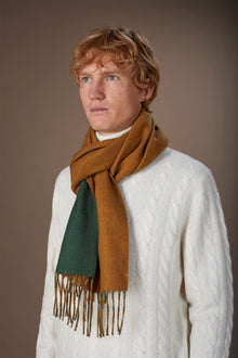 Two-tone double face men's scarf