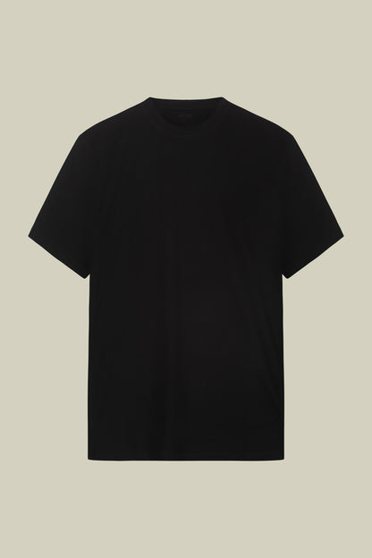 Men's round neck T-shirt in 100% cotton regular fit