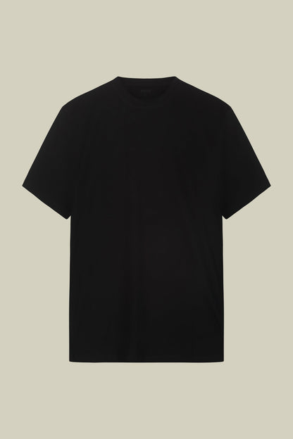 Men's round neck T-shirt in 100% cotton regular fit