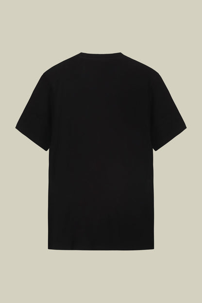 Men's round neck T-shirt in 100% cotton regular fit