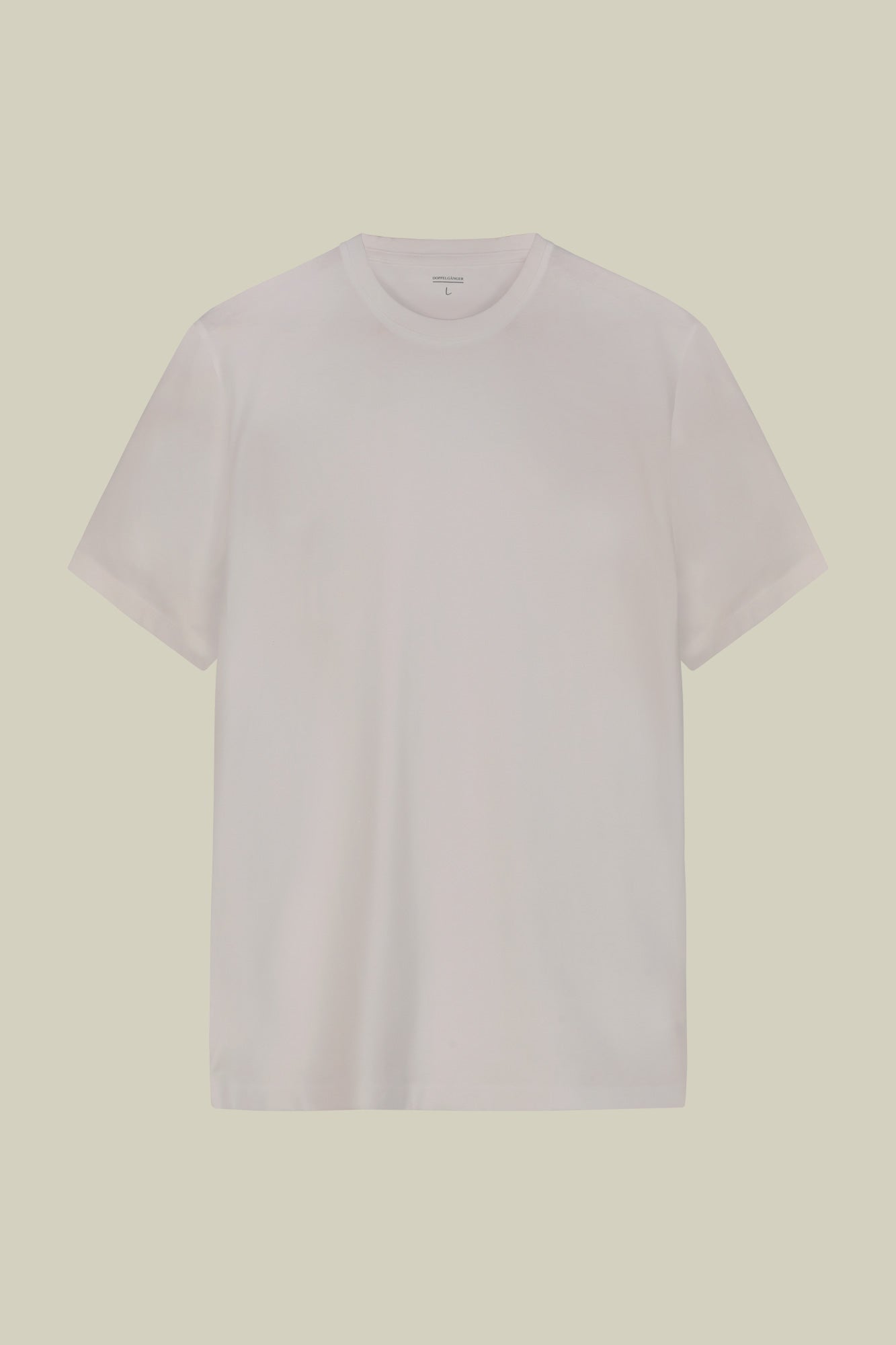 Men's round neck T-shirt in 100% cotton regular fit