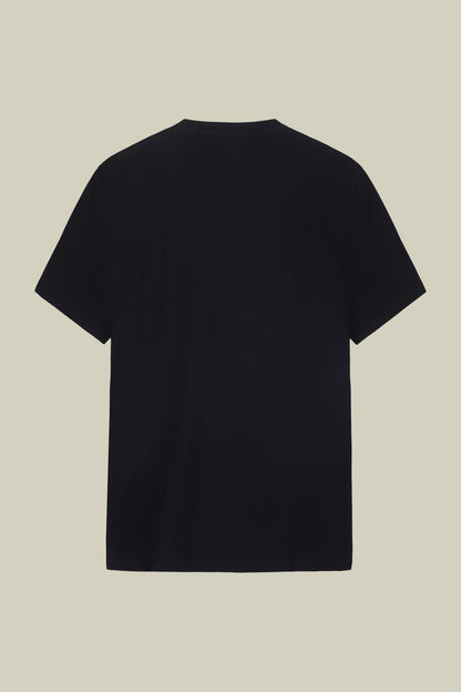 Men's round neck T-shirt in 100% cotton regular fit