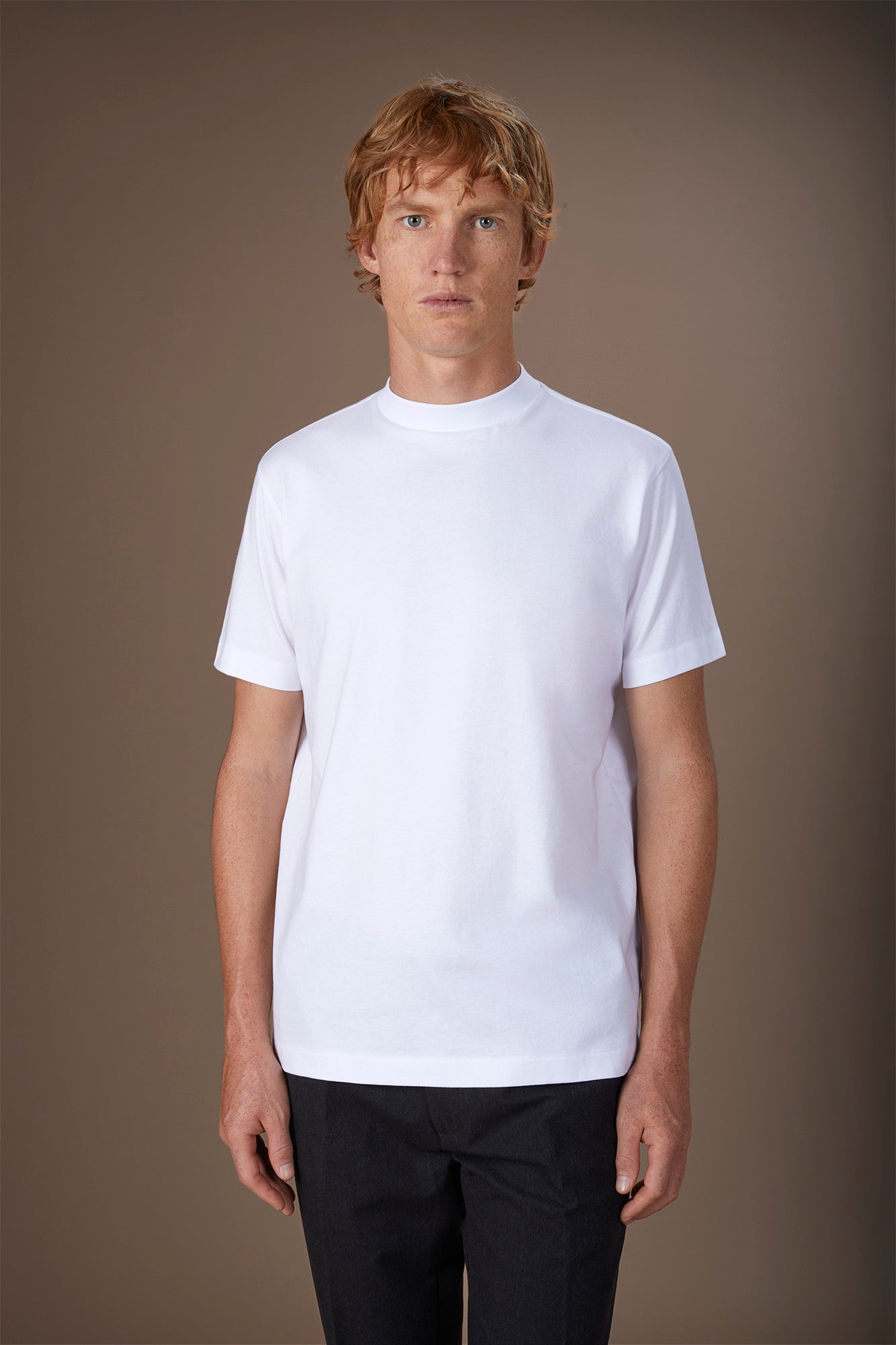 Men's regular fit turtleneck T-shirt