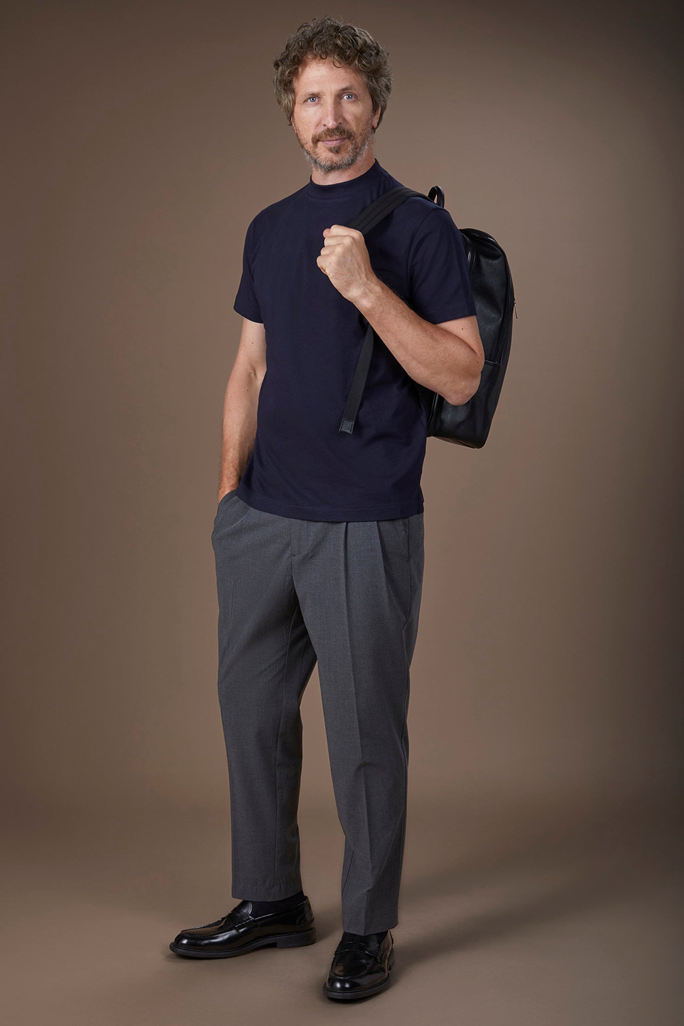 Men's regular fit turtleneck T-shirt