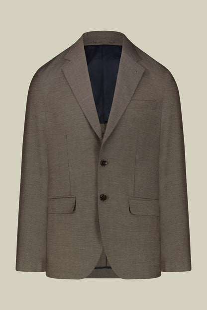Men's single-breasted regular fit pheasant eye fabric suit