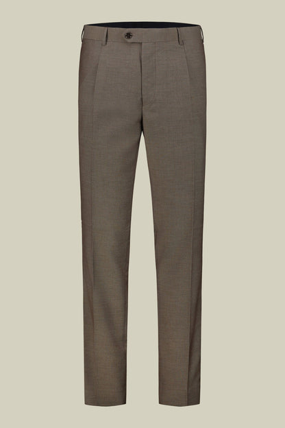 Men's single-breasted regular fit pheasant eye fabric suit