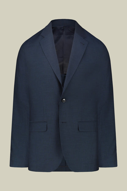 Men's single-breasted regular fit pheasant eye fabric suit