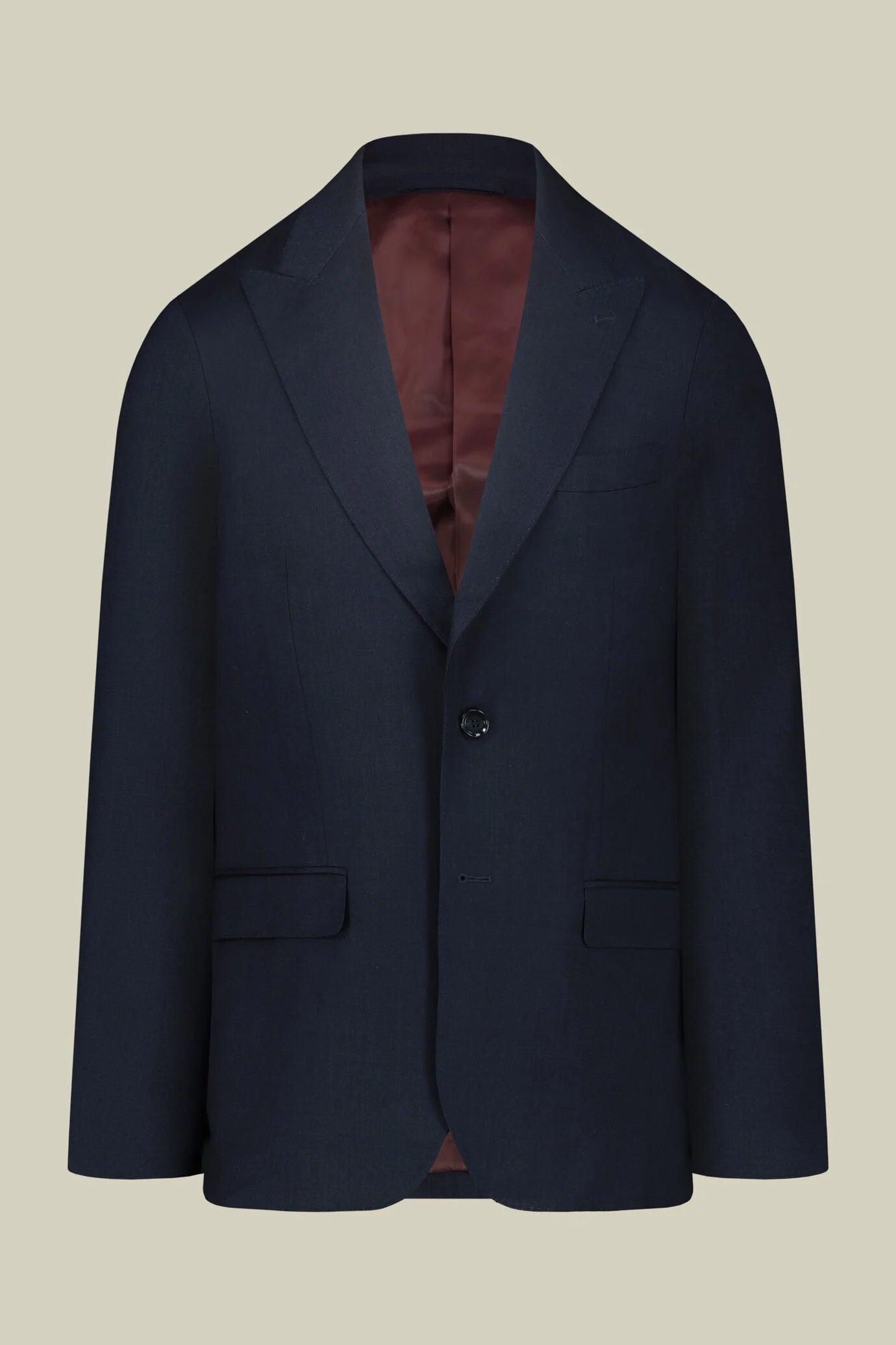 Men's single-breasted suit in grisaille fabric, regular fit