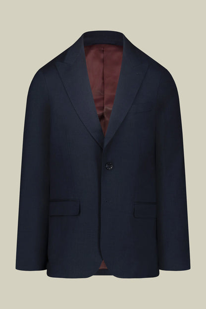 Men's single-breasted suit in grisaille fabric, regular fit